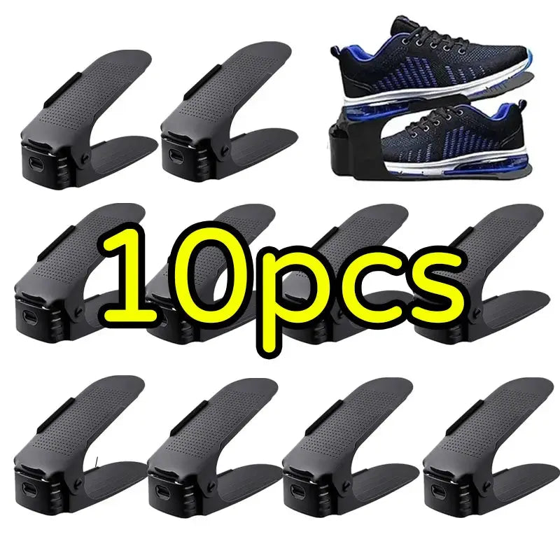 Adjustable Shoe Organizer Shoe Support Rack 5/10PCS Shoe-Shelf for Closet Cabinet Closet Stand Shoes Storage Rack Shoebox by InterCyprus Trading Ltd