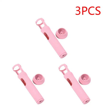 Silicone Anti Roll Mic Stand Case Non Slip For JBL PartyBox 3PCS Pink
