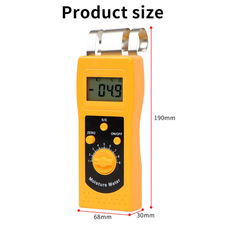 Digital Carton Concrete Paper Wood Moisture Meter &ndash; Compact