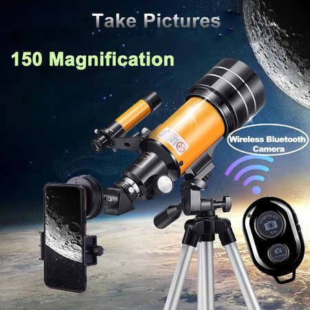 F30070M AZM70300 Telescope &ndash; 150x Zoom for Moon and Stars