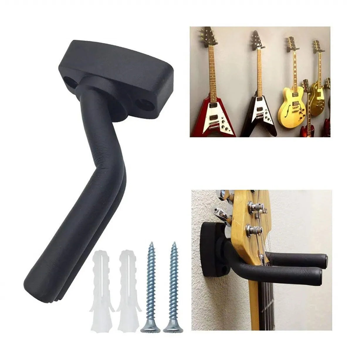 Guitar Wall Mount Hanger &ndash; Universal Fit For All Guitars