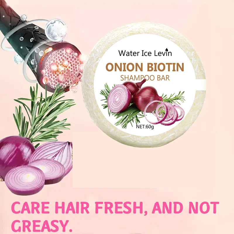 Onion and Biotin Shampoo Soap &ndash; Moisturizing and Smoothing Formula