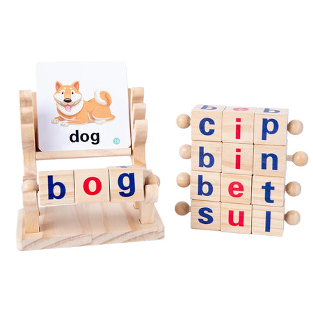 Wooden Word Spelling Game &ndash; Montessori Learning Toy NB350C1