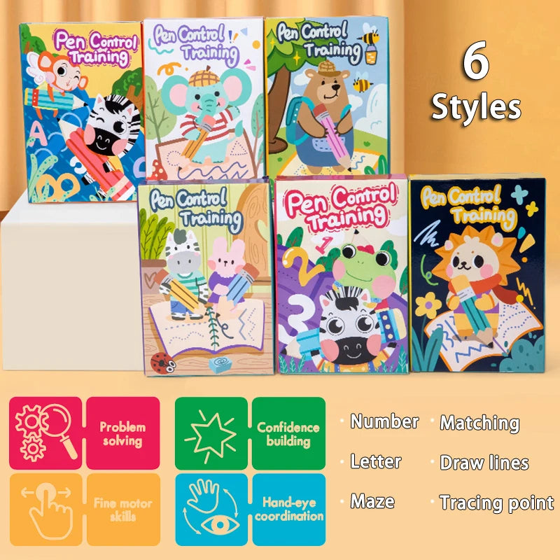 BZS00457 Toddlers Pen Control Books &ndash; Montessori Learning