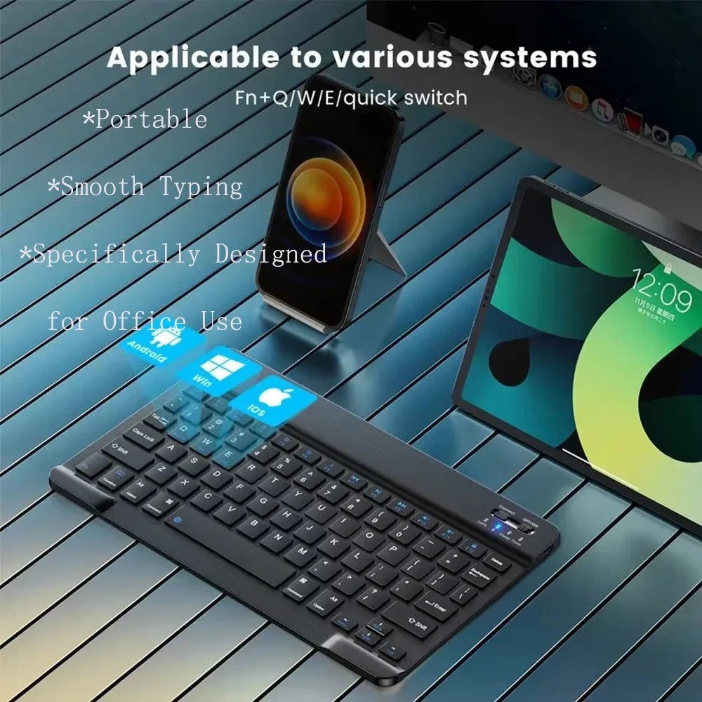 EAEY Mini Bluetooth Keyboard Mouse Combo &ndash; Travel Ready