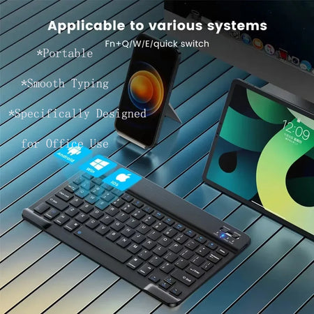 EAEY Mini Bluetooth Keyboard Mouse Combo &ndash; Travel Ready