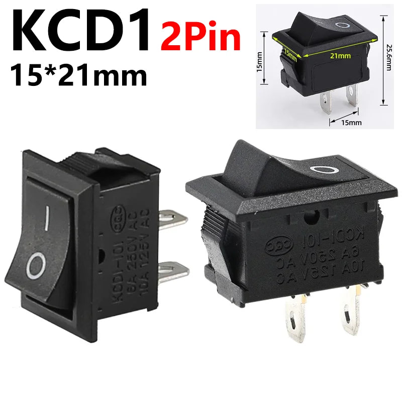 5Pcs Mini Rocker Switch &ndash; Reliable Control for DIY Projects