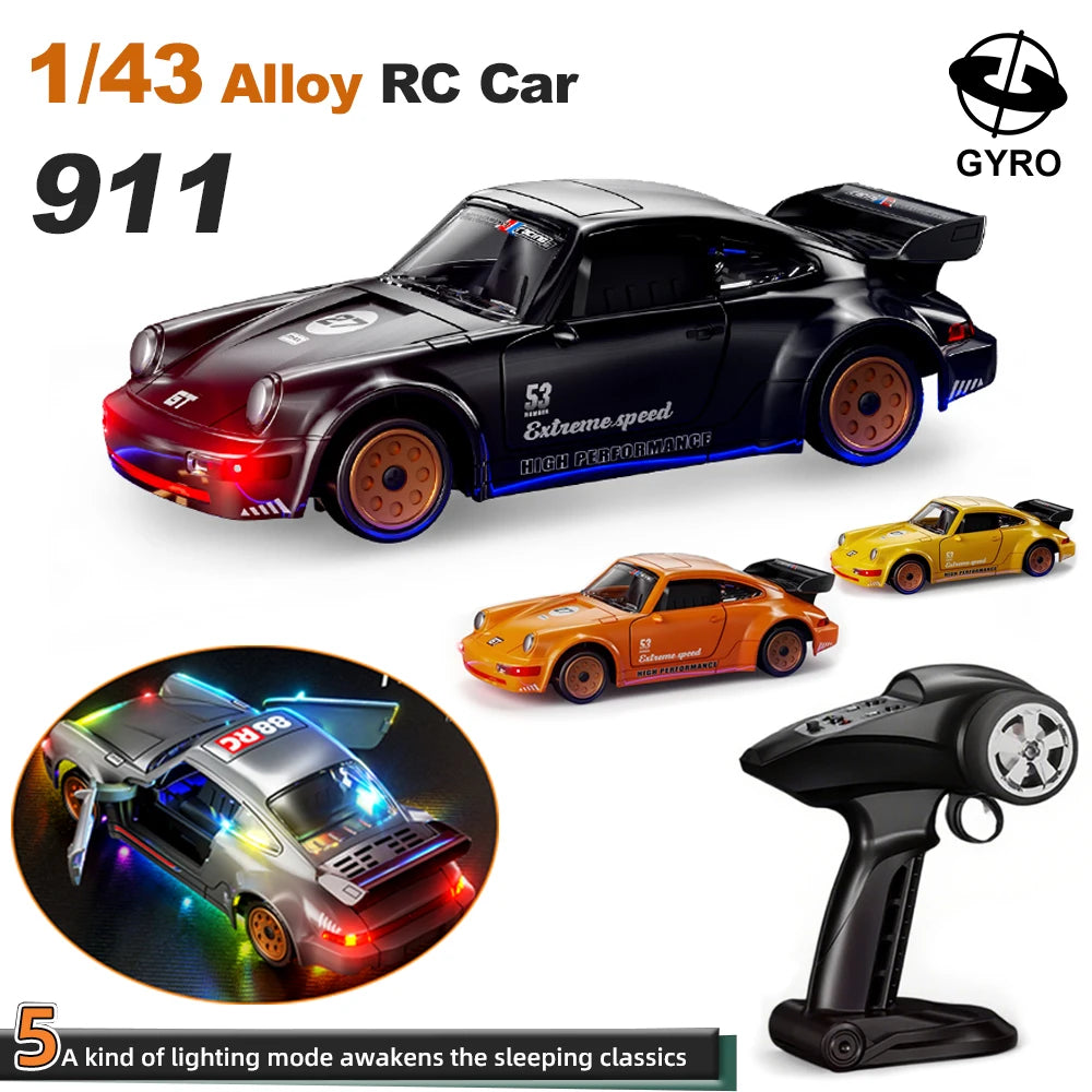 One Forty Third Scale Alloy RC Drift Car &ndash; Gyro Stabilized
