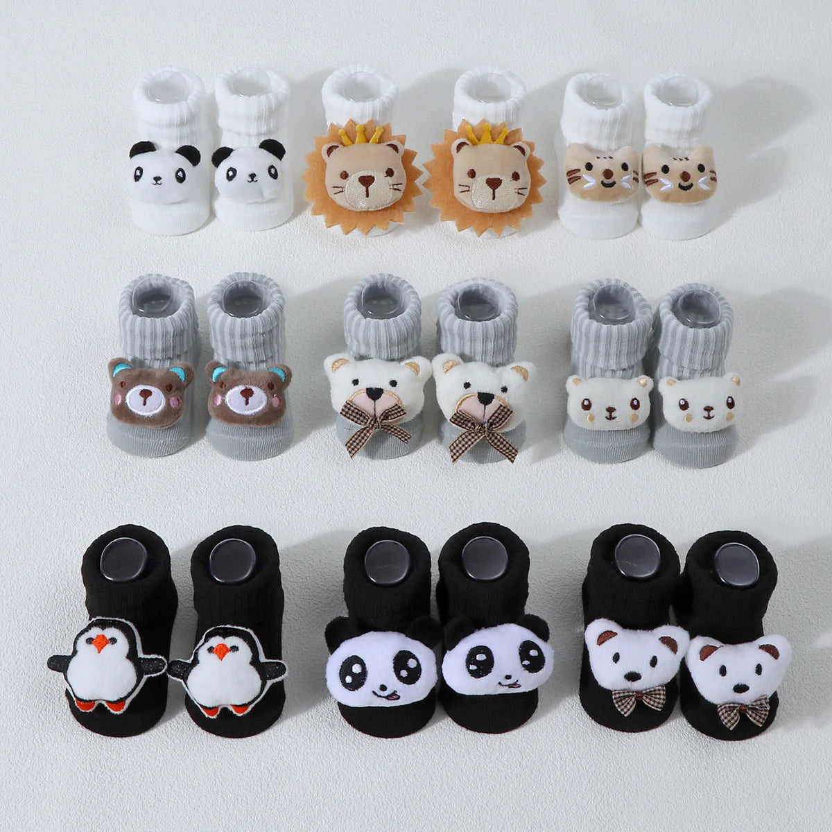 Cute 3D Panda Baby Socks &ndash; Soft Cotton Comfort for Infants