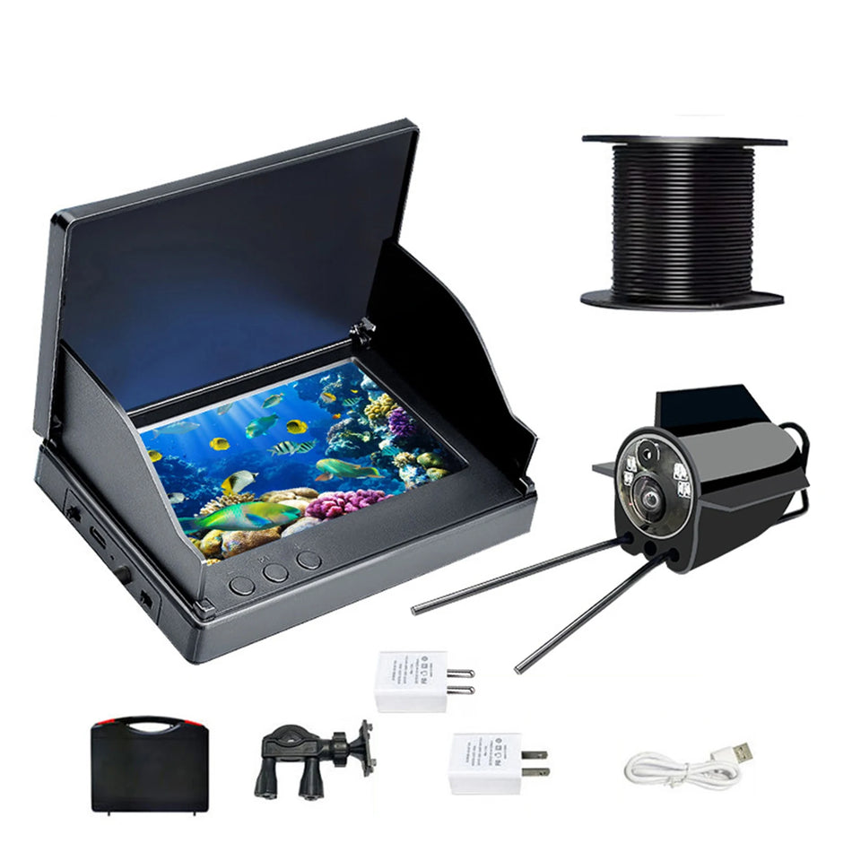 Underwater Fish Finder - 4.3&quot; Screen, Night Vision, 220&deg; Wide Angle, 500W Pixel Camera