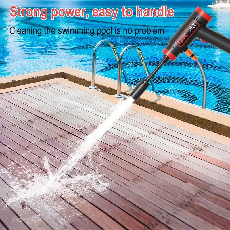 Cordless High Pressure Water Gun 12K mAh For Car Cleaning