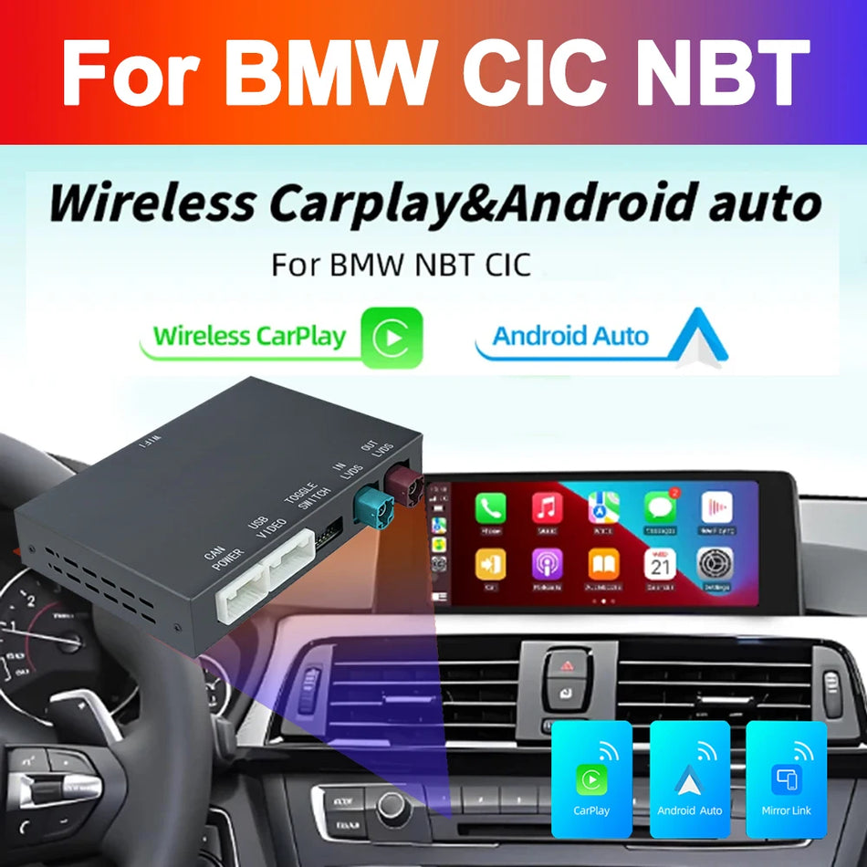Kit de Retrofit CarPlay e Android Auto para BMW NBT CIC para Série 1-7