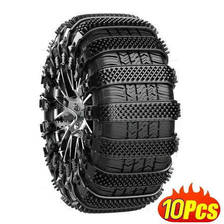 Snow Chain Tire Chain 10 In 1 Polyurethane Set &ndash; All Weather 10Pcs Hot 1