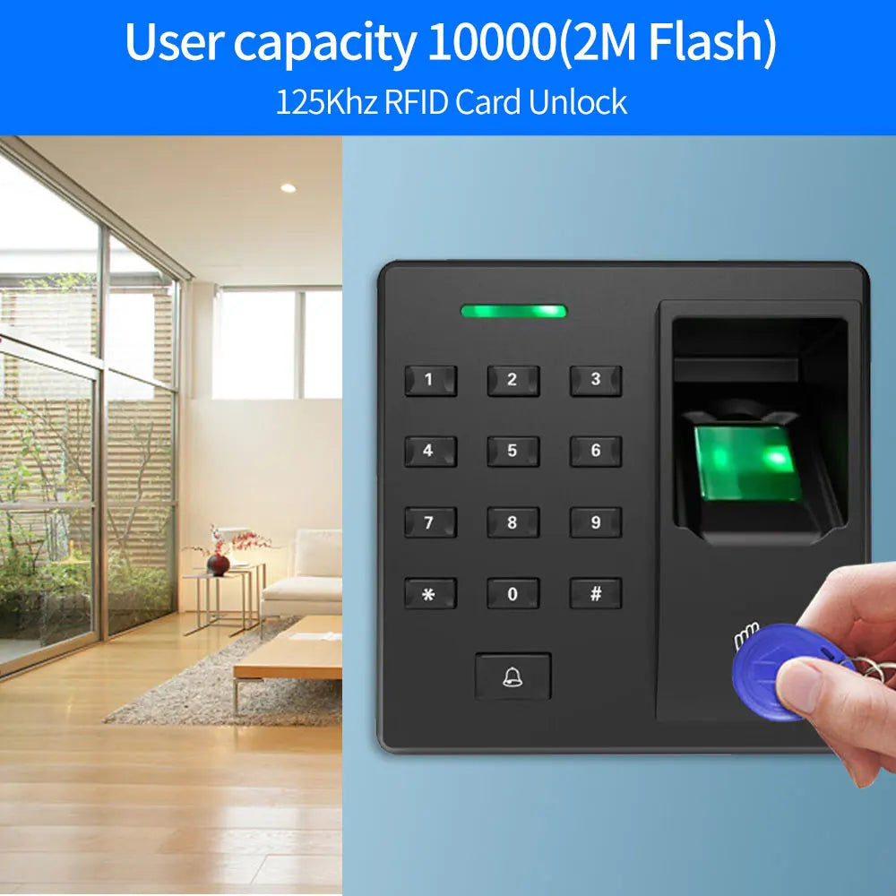 Fingerprint RFID Access Control Keypad 125KHz &ndash; Fast Setup