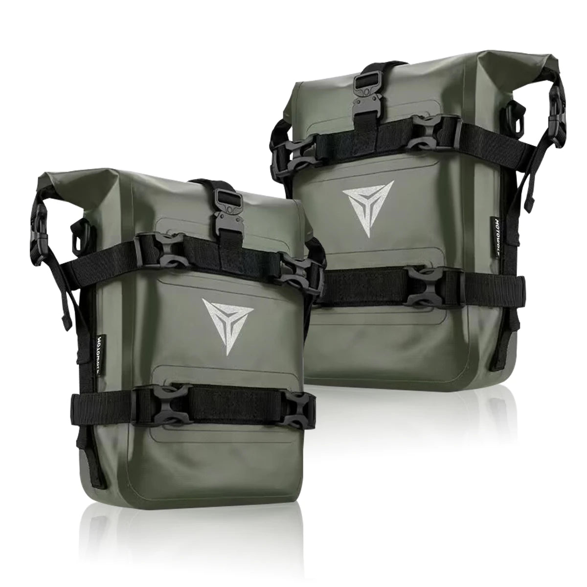SOYAVISION Motorcycle Bumpers Bag &ndash; Waterproof Tool Storage Solution 2PCS Green