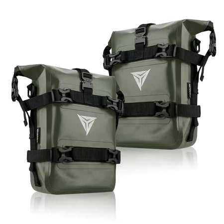SOYAVISION Motorcycle Bumpers Bag &ndash; Waterproof Tool Storage Solution 2PCS Green