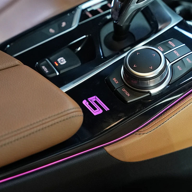 BMW Seria 5 G30 G32 Ambient LED Oświetlenie Konsoli Centralnej, 11 Kolorów, ABS