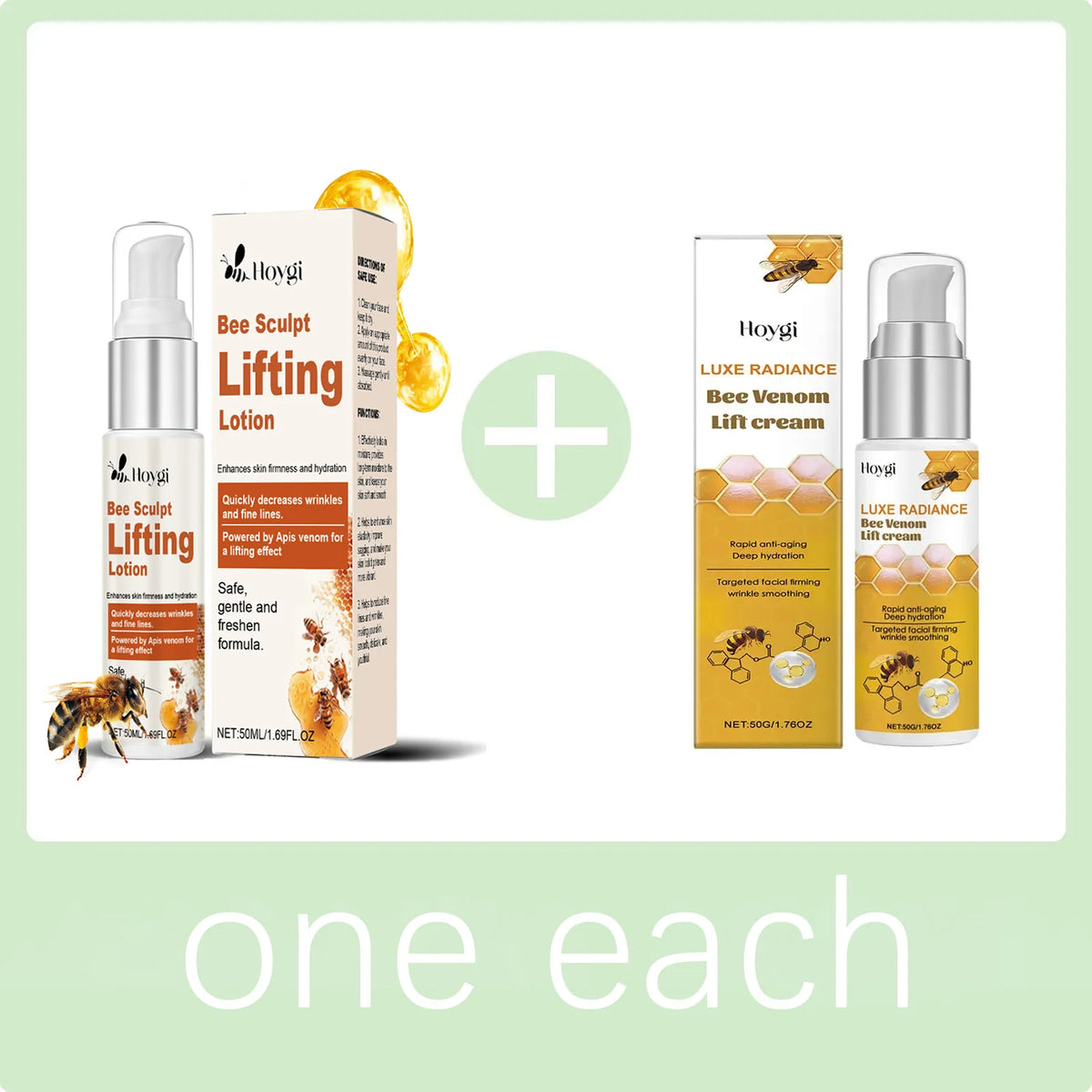 Hoygi Bee Venom Cream &ndash; Wrinkle Removal and Skin Firming one each