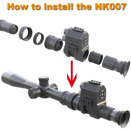 Megaorei Digital Night Vision Scope Monocular 200-400M Travel Infrared Camera Support Photo Video Recording Multiple Language