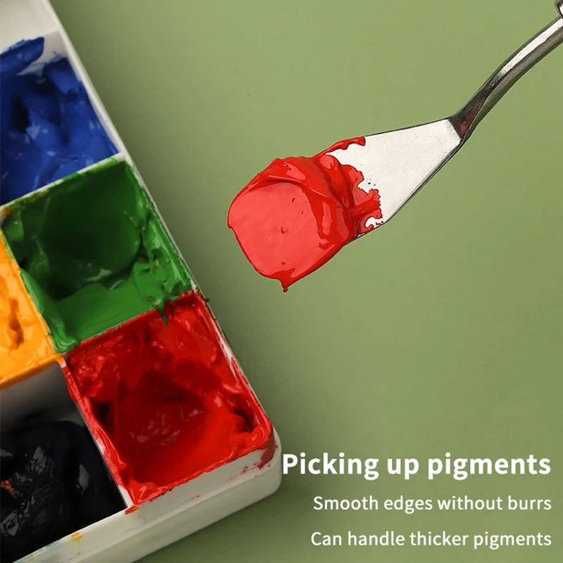 7Pcs Stainless Steel Oil Painting Knives Set &ndash; Mixing Knives