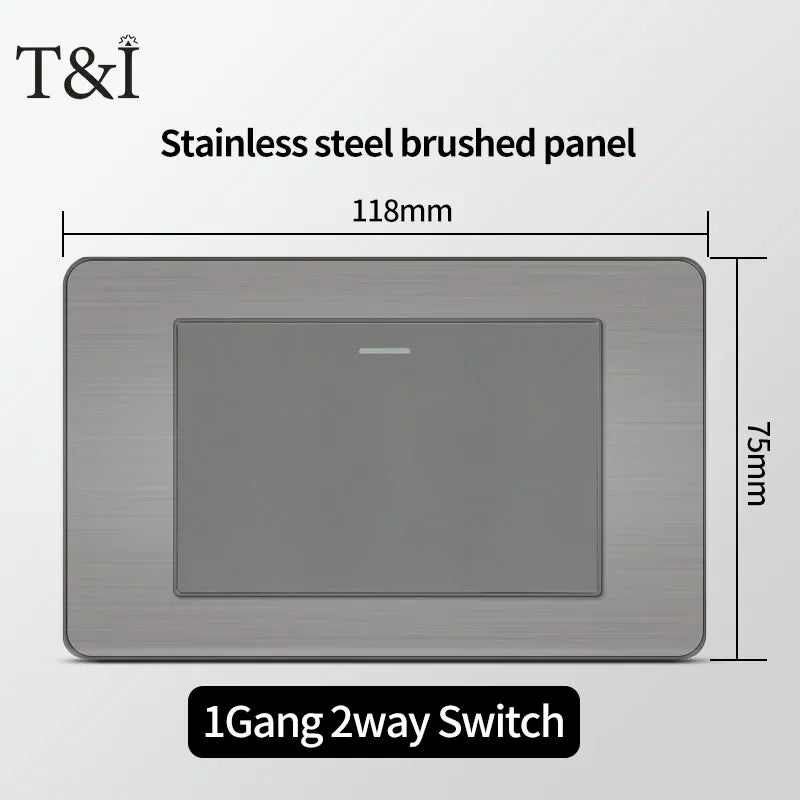 118 Grey Wall Socket USB Type-C Tuya WiFi &ndash; Smart WiFi