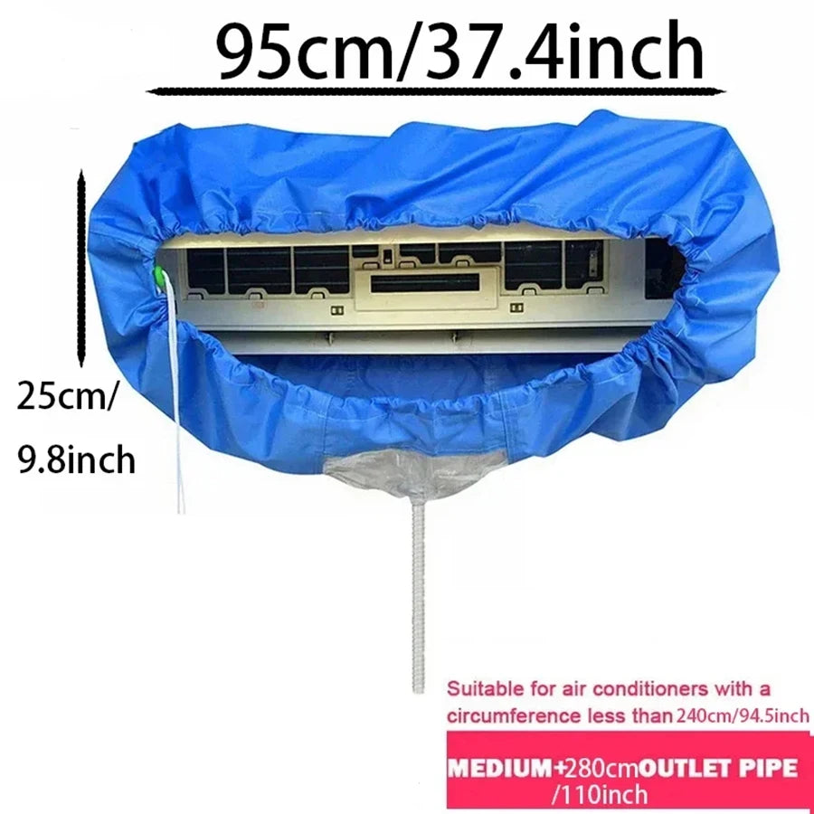 24000-36000 Btu Air Conditioning Cleaner Kit with Waterproof Cover pipe 9000-18000 btu