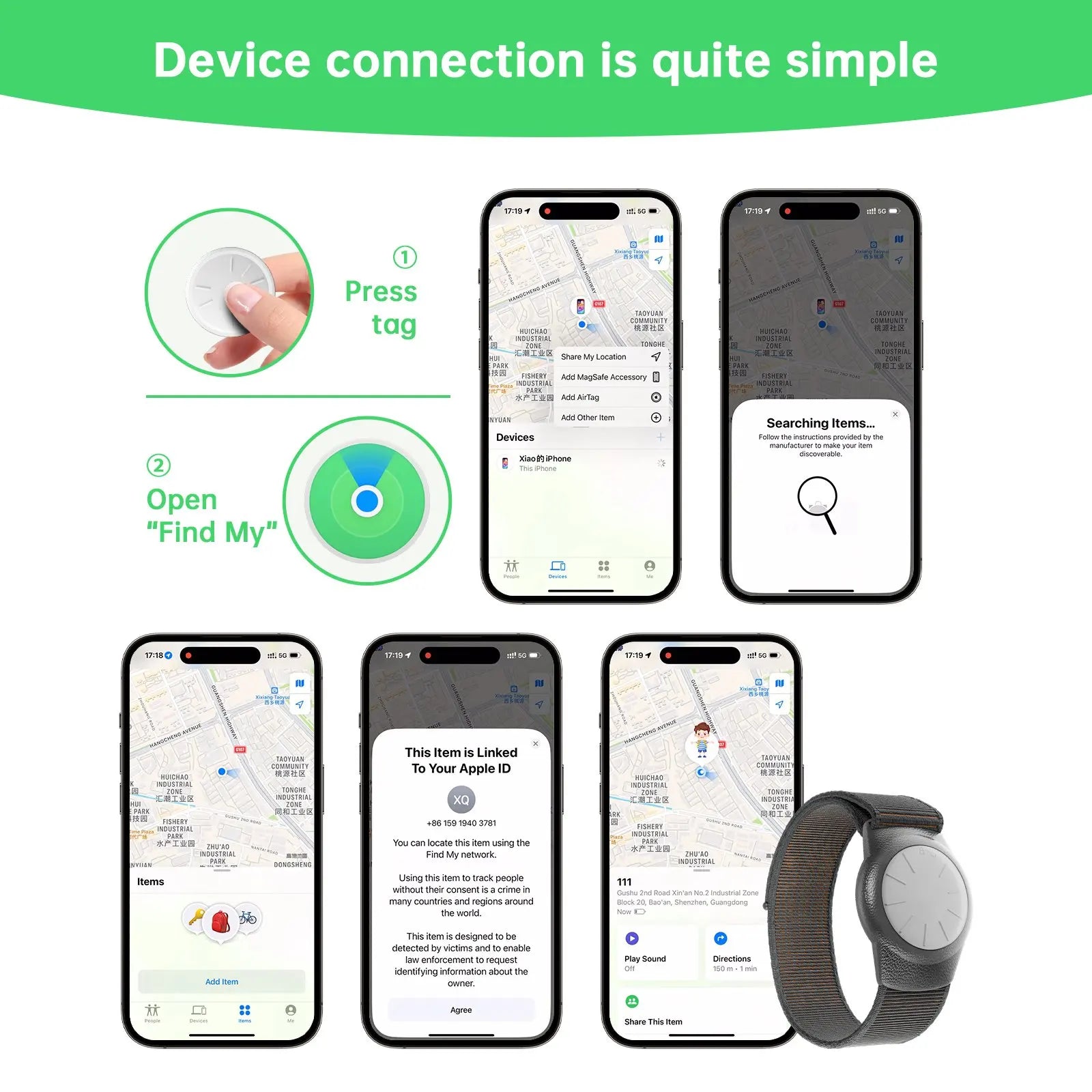iOS GPS Tracker Watch For Kids &ndash; Find My Compatible