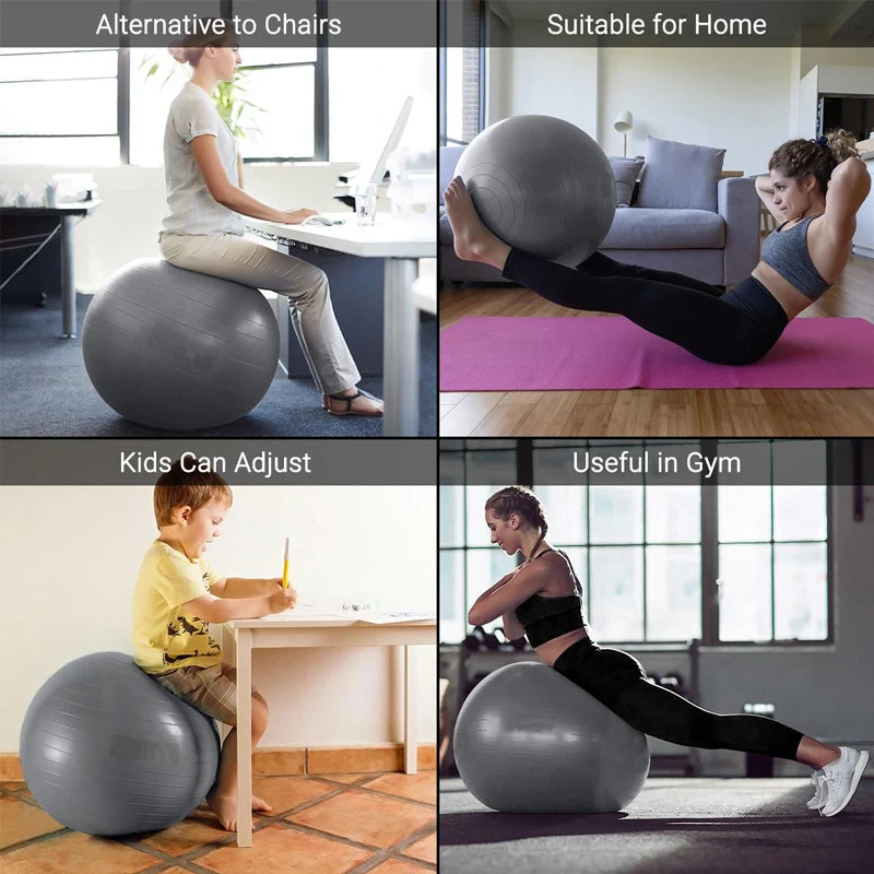 65/75/85cm Balance Ball &ndash; Pregnancy Safe Yoga Fitness Ball
