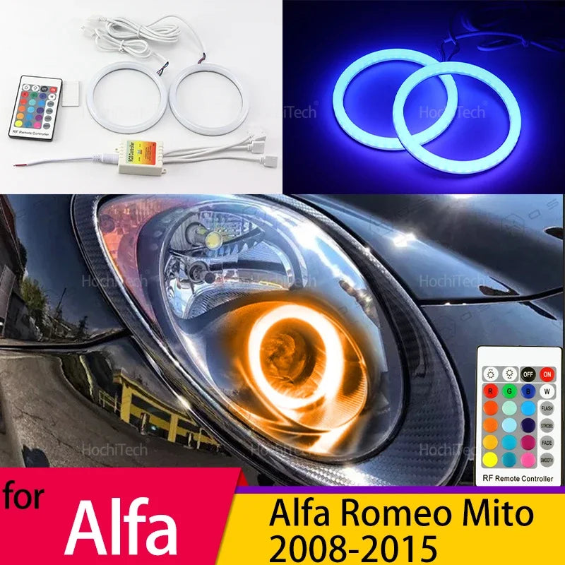 Moniväriset päiväajovalot RF-ohjaimella Alfa Romeo Mito