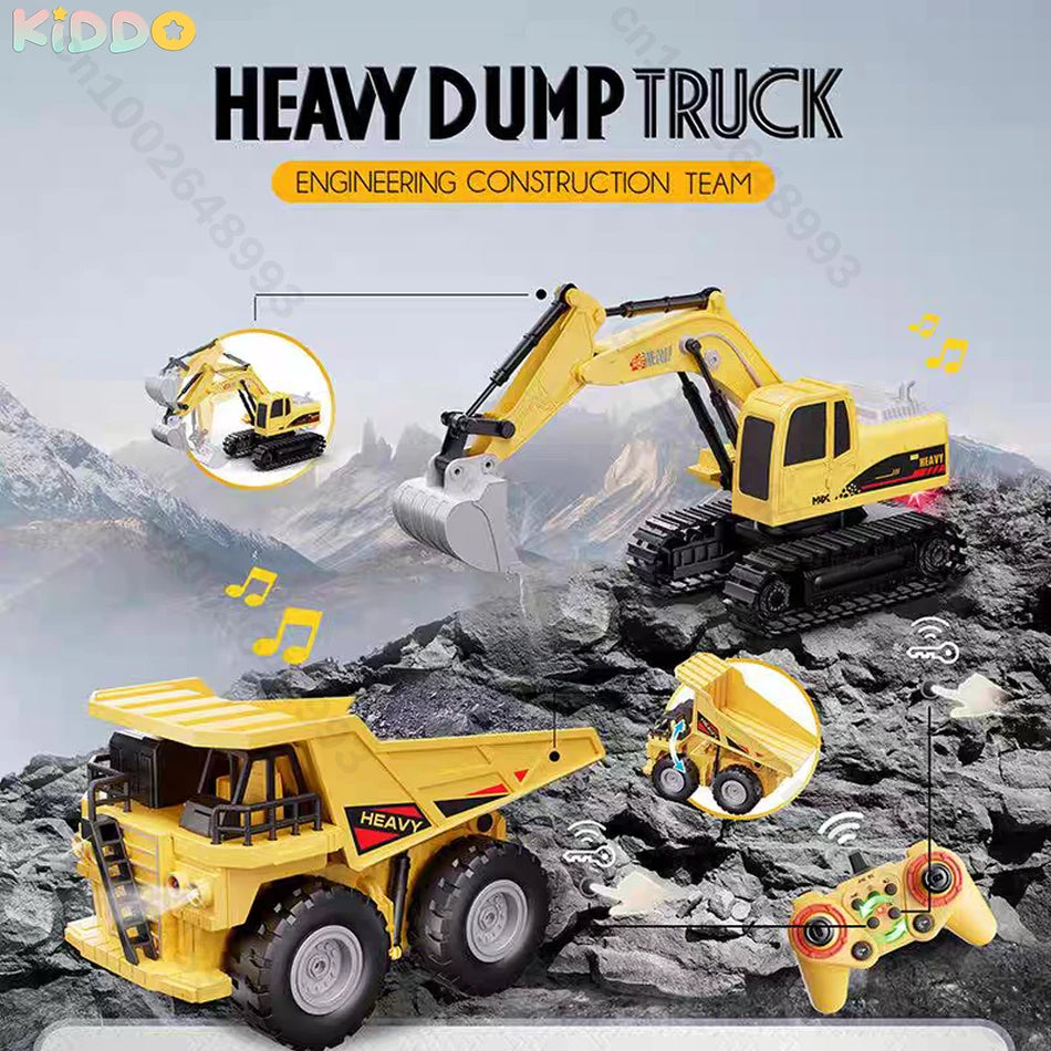 Conuseace Camion RC 1:12 cu încărcător frontal buldozer, tractor, mașină cu telecomandă