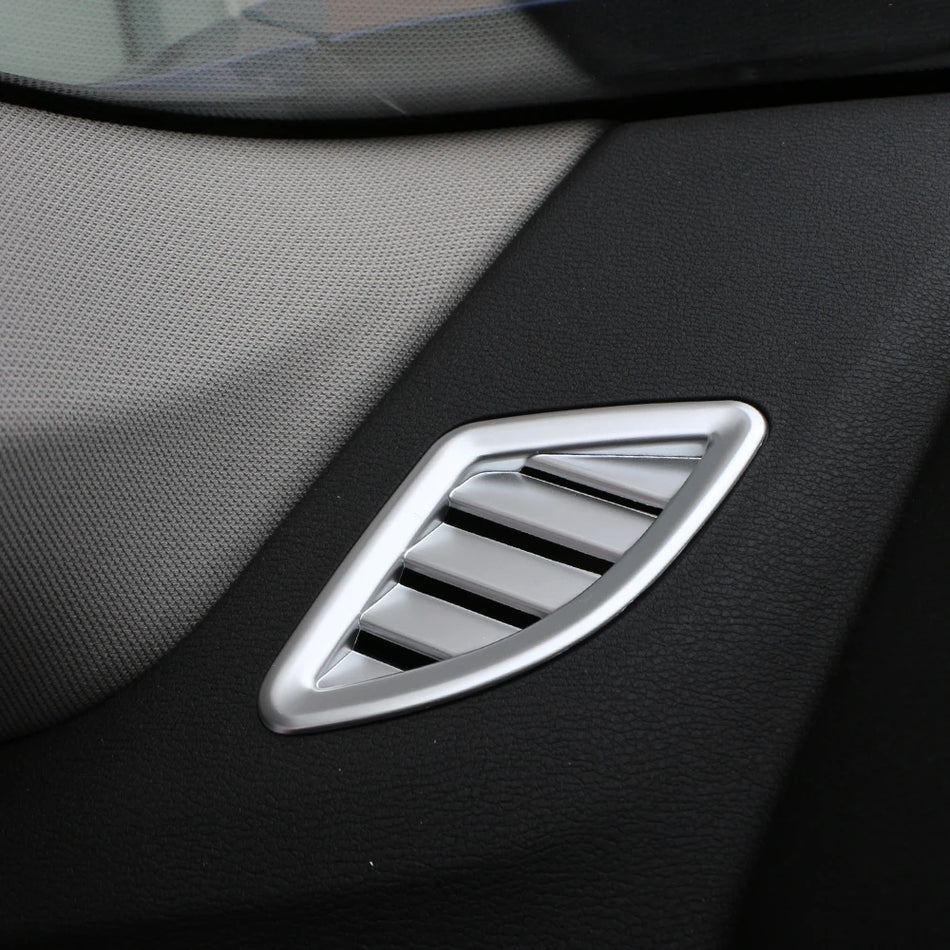 Ventilationslock för BMW X1 F48 2016-2022, ABS Brandsäkert Trim Dekoration, 2 Stycken, Främre Luftventilpaneler