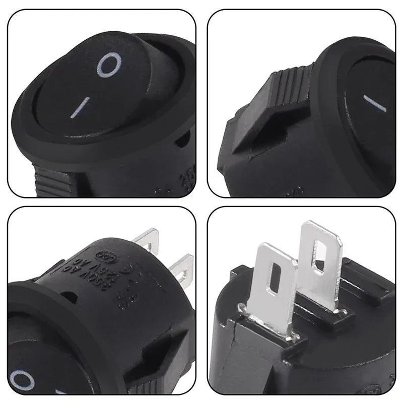 12V Round Rocker Switch &ndash; Reliable ON/OFF Control for Camper Vans and Caravans