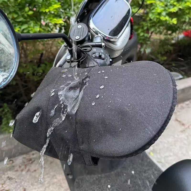 Bigsweety Waterproof Motorcycle Handlebar Gloves with Sun Protection