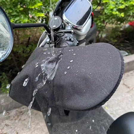 Bigsweety Waterproof Motorcycle Handlebar Gloves with Sun Protection