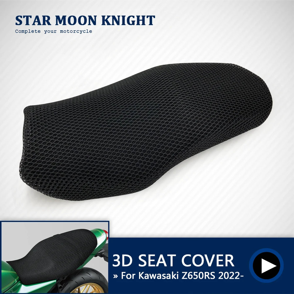 Capa de Almofada do Banco Kawasaki Z650RS com Isolamento em Malha 3D, Respirável, Antiderrapante, Protege o Banco Original