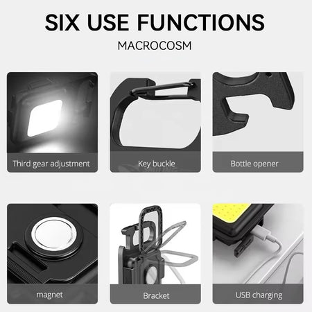 COB Keychain Work Light &ndash; Compact and Convenient Emergency Illumination