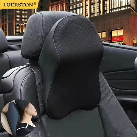 Breathable Car Headrest Memory Foam Neck Pillow - 3D