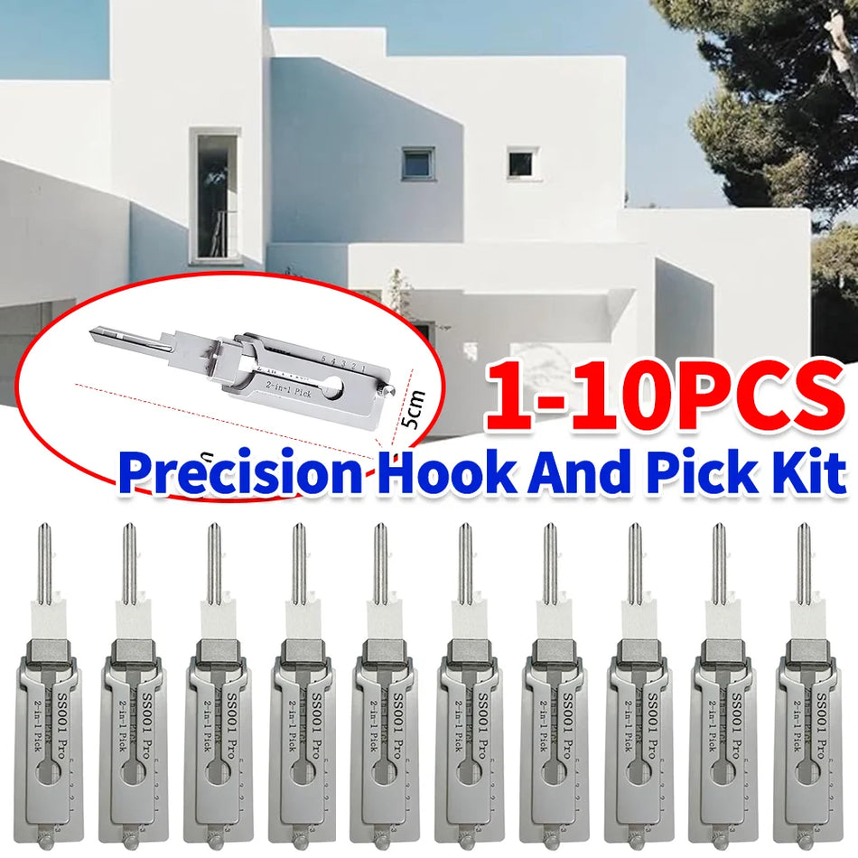 Paslanmaz Çelik Anahtar Kodlayıcı ve Kilit Kancası Aracı O Yüzük Kiti