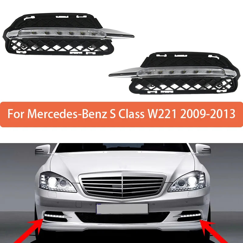 Решетка дневных ходовых огней для Mercedes-Benz S Class W221 2009-2013