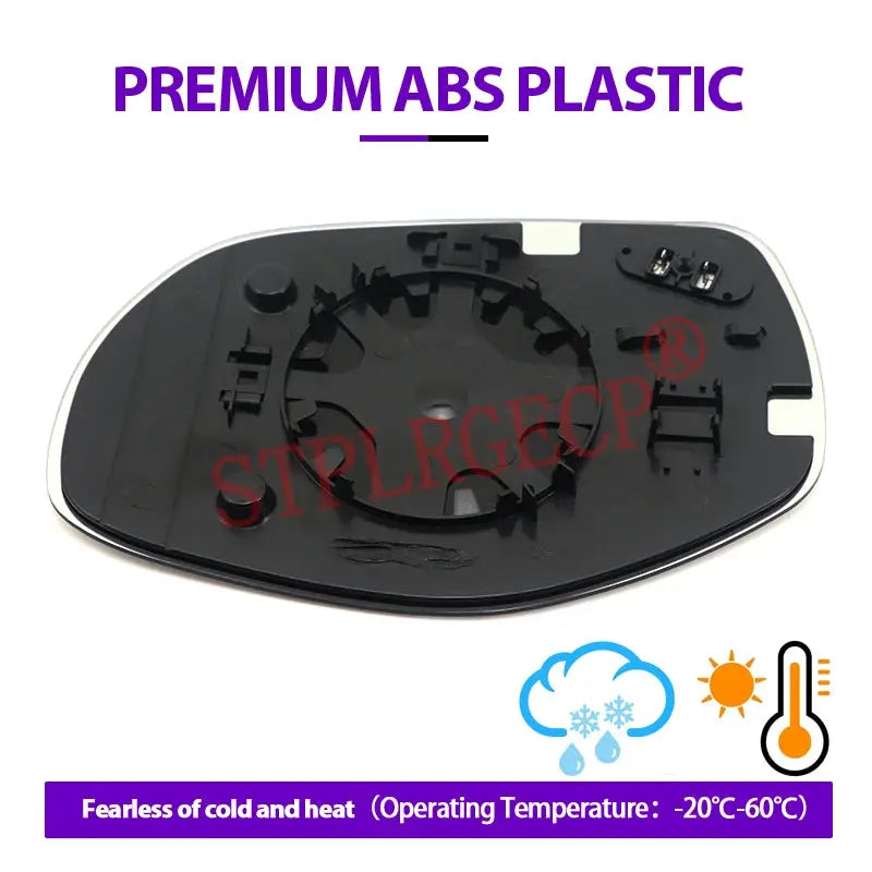 Driver Passenger Rearview Side Mirror Lens Door Wing Mirrors Glass with Heating for Porsche Cayenne 957 9PA Facelift 2008-2010 by InterCyprus Trading Ltd