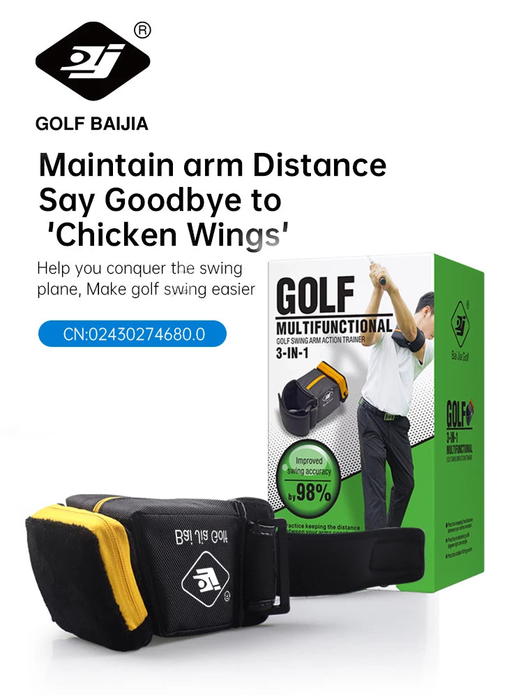 Baijia Allenatore di Azione del Braccio per il Swing nel Golf Correttore di Posizione