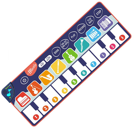 Cartoon Musical Mat Keyboard Piano &ndash; Educational and Interactive Play for Kids C 130x48cm