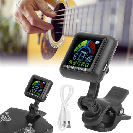 Aroma AT-102 Guitar Tuner &ndash; Color Screen and Editing
