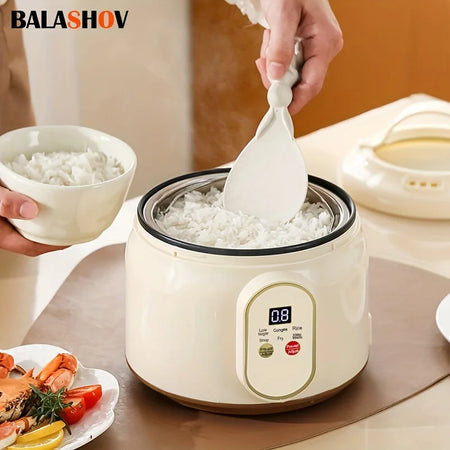 Portable 1.8L Rice Cooker - Smart Low Sugar