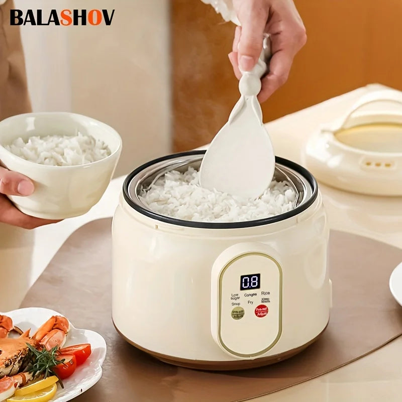 Portable 1.8L Rice Cooker - Smart Low Sugar
