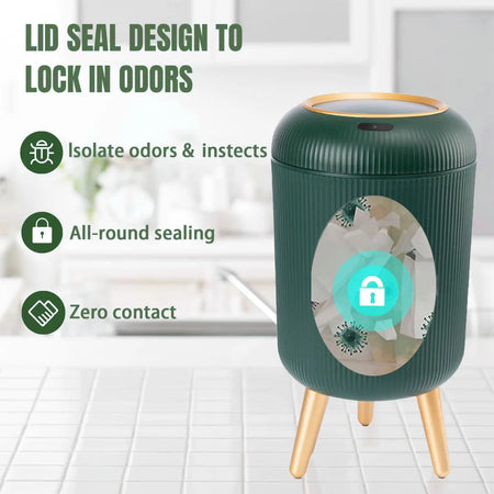 Bathroom Touchless Trash 10L &ndash; Motion Sensor Automatic