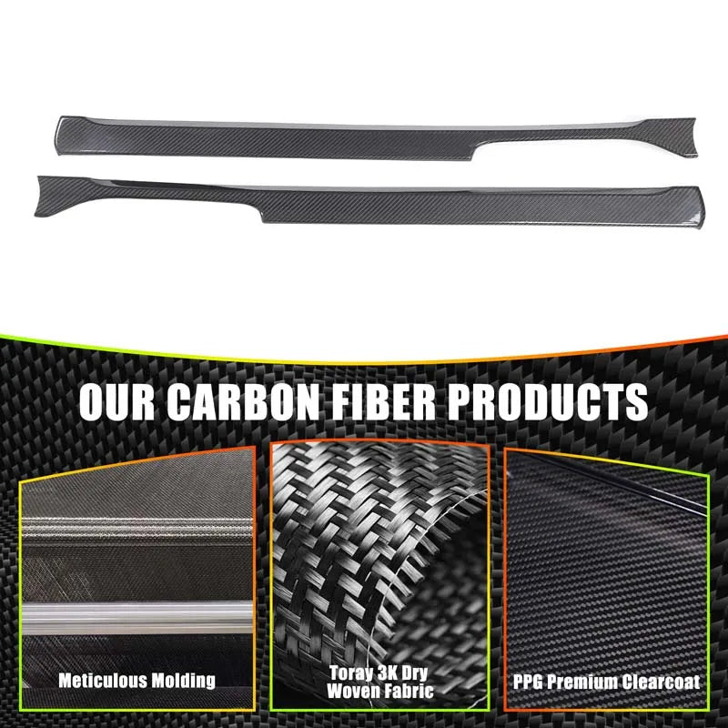 2 st äkta kolfiber växeltrim för Mercedes G-klass