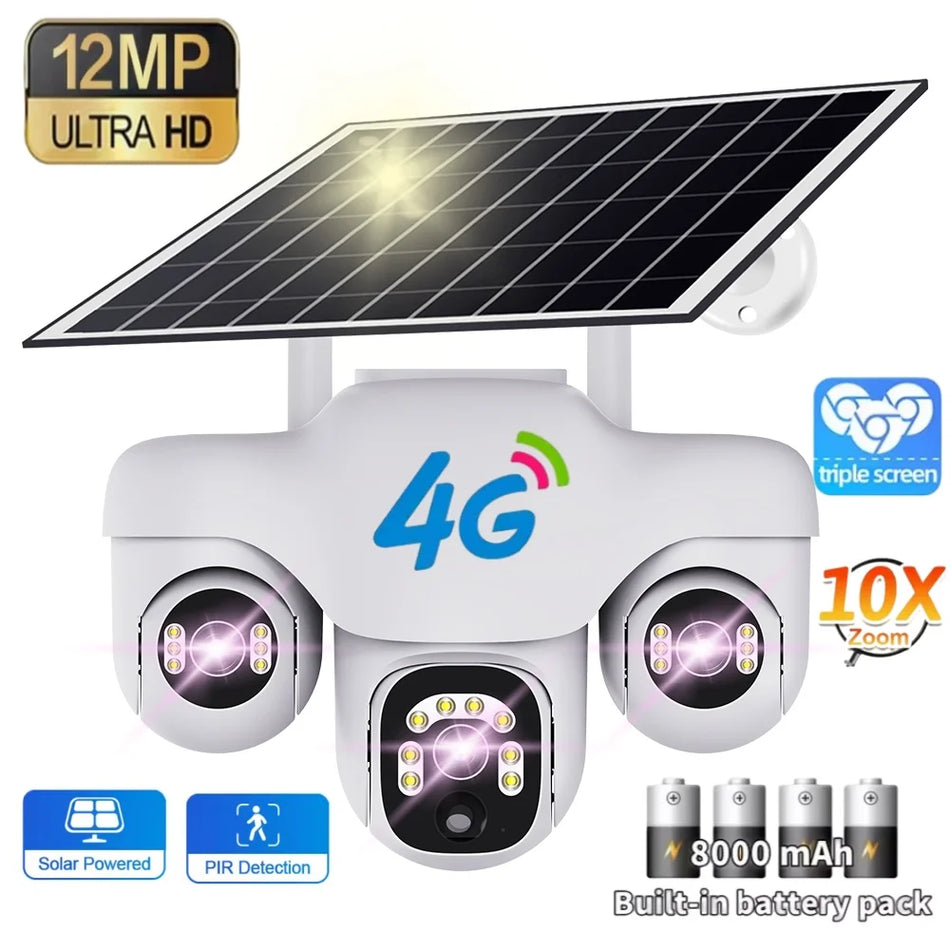12MP Solar PTZ Camera