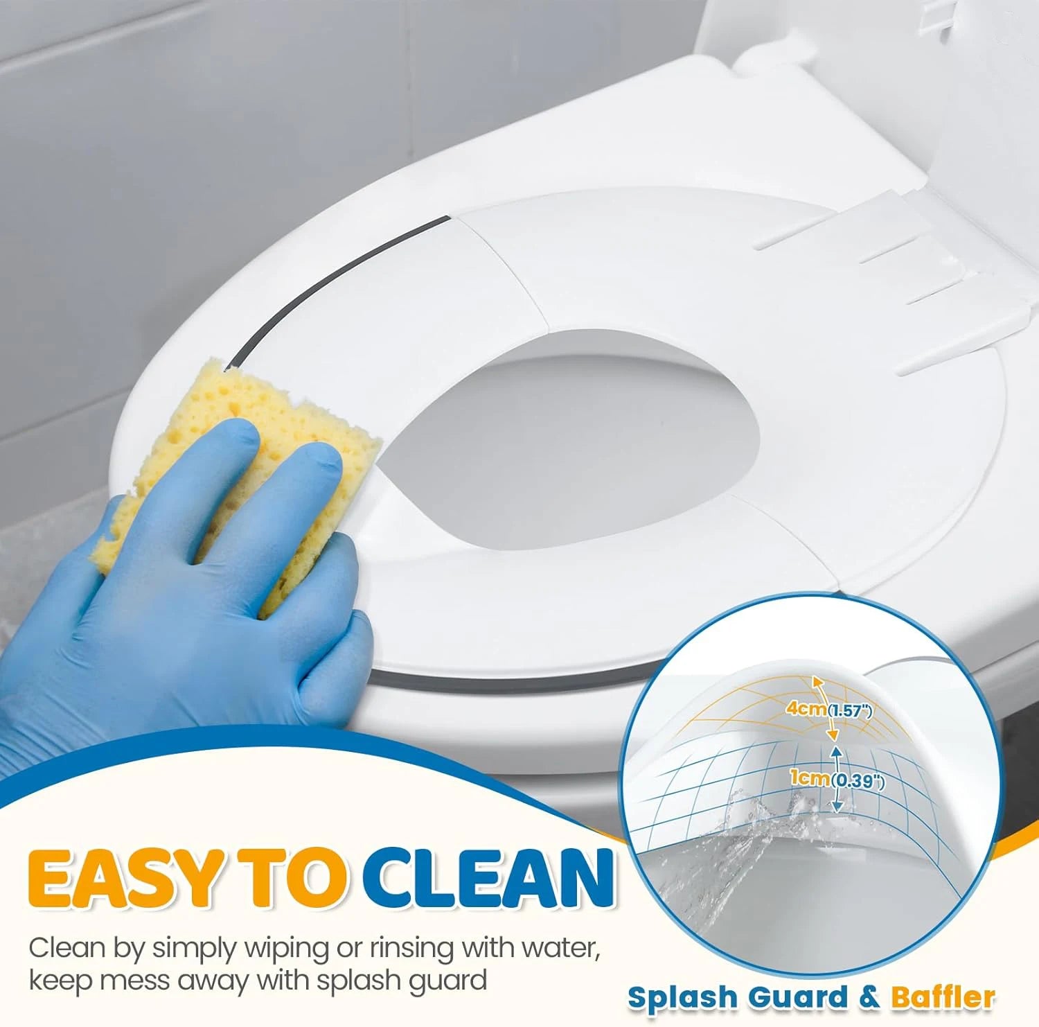 Foldable Toddler Toilet Seat &ndash; Portable Urine Barrier