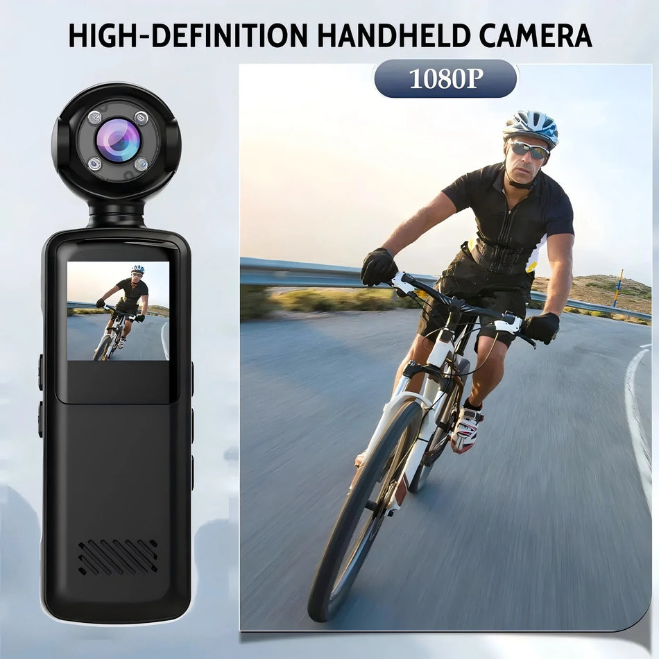 48MP HD Portable Action Camera With Anti-Shake And WiFi 8H Battery Life